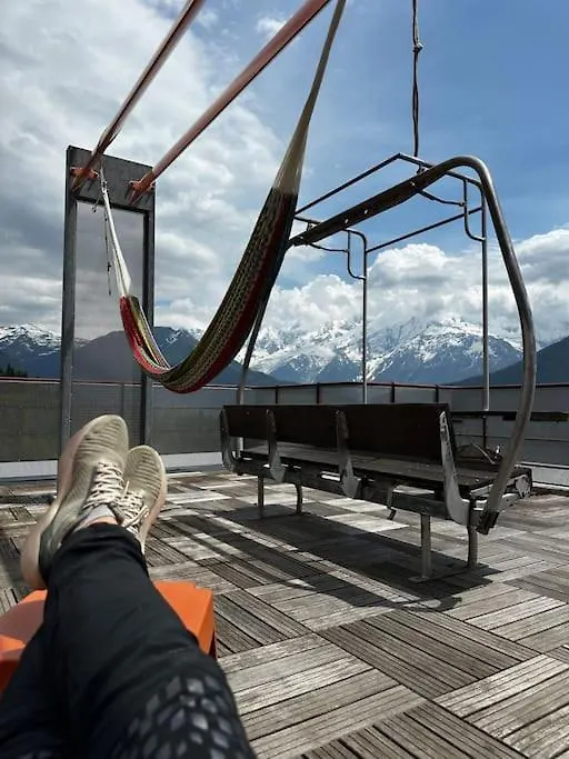 Mont Blanc View On A 40M2 Terrace Apartment Passy